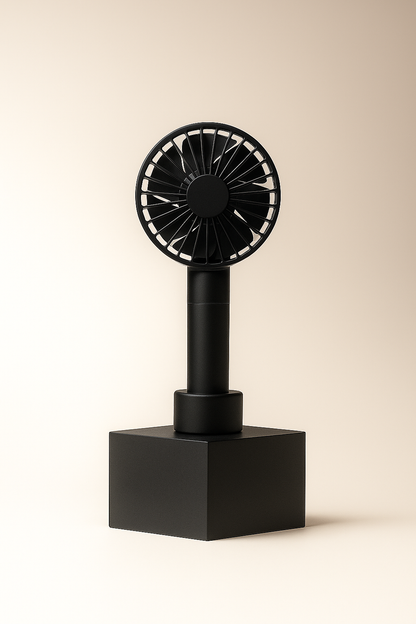 Sattvya Portable Mini Hand Fan – Rechargeable, Ultra-Quiet, 3 Speed Modes, Long-Lasting 1800mAh Battery, Compact & Lightweight, Perfect for Travel & Outdoors